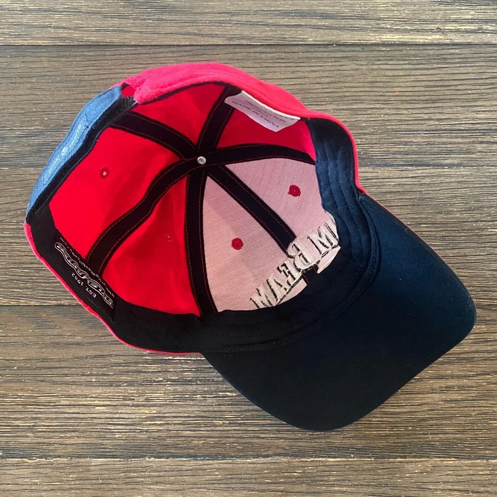 Jim Beam Racing Hat Cap Adjustable Red Black One Size Robby Gordon NASCAR